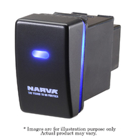 NARVA Style 12V Blue LED Illuminated Off/On SPDT Push Switch Fits Holden 63324BL