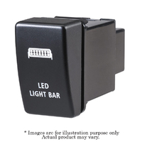 NARVA Style 12V Blue LED Illuminated Light Bar Push Switch Fits Holden 63326BL