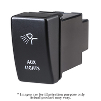 NARVA Style 12V Blue LED Illuminated Aux Light Push Switch Fits Holden 63330BL