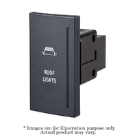 NARVA Amarok Style 12V Blue LED Illuminated Roof Light Push Switch 63356BL