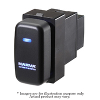 NARVA Style Blue LED Illuminated Off/On SPDT Push Switch Fits Mitsubishi 63360BL