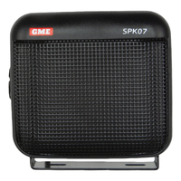 New GME Extension Speaker with Lead & Plug 8Ohm Dust Water Resistant Black SPK07