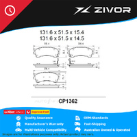 PREMIER Ceramic DB1362 Brake Pads For MAZDA 323 PROTEGE BJ 1.8L FPDE #CP1362