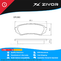 PREMIER Ceramic DB1383 Brake Pads For TOYOTA LANDCRUISER 4.7L 2UZFE #CP1383