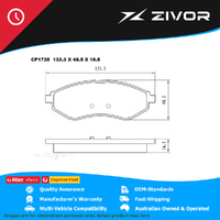PREMIER Ceramic DB1725 Brake Pads For HOLDEN BARINA TK 1.6L F16D3 #CP1725