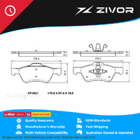 PREMIER Ceramic DB1821 Brake Pads For FORD ESCAPE XLT ZC 2.3L L3 #CP1821