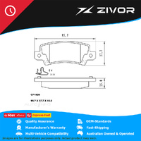 PREMIER Ceramic DB1920 Brake Pads For TOYOTA COROLLA SPORTIVO ZZE123R #CP1920