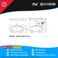 PREMIER Ceramic DB2478 Brake Pads For RENAULT MASTER SWB LOW X62 #CP2478