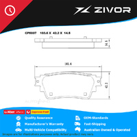 PREMIER Ceramic DB2486 Brake Pads For MITSUBISHI OUTLANDER 2.4L 4812 #CP2486
