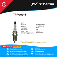 New TRI-POWER OE Technology Premium Platinum Spark Plug 4 Pack #TPP001-4