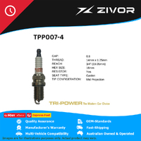 New TRI-POWER OE Technology Premium Platinum Spark Plug 4 Pack #TPP007-4