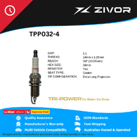New TRI-POWER OE Technology Premium Platinum Spark Plug 4 Pack #TPP032-4