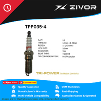 New TRI-POWER OE Technology Premium Platinum Spark Plug 4 Pack #TPP035-4