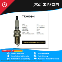 New TRI-POWER OE Technology Iridium Spark Plug 4 Pack #TPX001-4