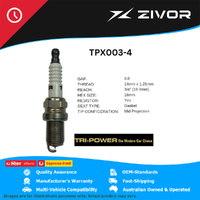 New TRI-POWER OE Technology Iridium Spark Plug 4 Pack #TPX003-4