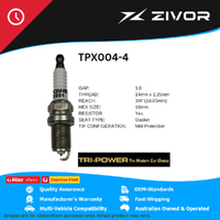 New TRI-POWER OE Technology Iridium Spark Plug 4 Pack #TPX004-4