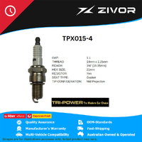 New TRI-POWER OE Technology Iridium Spark Plug 4 Pack #TPX015-4