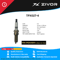 New TRI-POWER OE Technology Iridium Spark Plug 4 Pack #TPX027-4