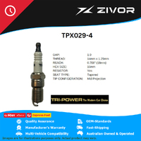 New TRI-POWER OE Technology Iridium Spark Plug 4 Pack #TPX029-4