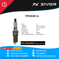 New TRI-POWER OE Technology Iridium Spark Plug 4 Pack #TPX030-4