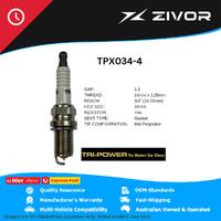 New TRI-POWER OE Technology Iridium Spark Plug 4 Pack #TPX034-4
