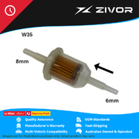 New WESFIL Plastic In-Line Fuel Filter #W35