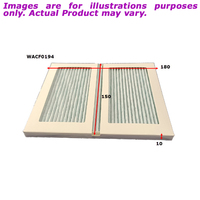 New WESFIL Cabin Filter For Toyota Landcruiser 4.5L V8 TD WACF0194