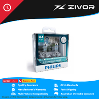New PHILIPS H4 Xtreme Vision Pro +150 Headlight Bulb Twin Pack #12342XVP150S2