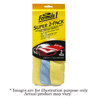 New FORMULA 1 Super 2-Pack Microfibre Clean/Polish Towels 625059