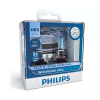 New PHILIPS Globe Hb3 W5W 60W Twin Pack White Vision Ultra (9005Wvusm) 9005WVUSM
