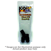 New GEAR-X Black Aluminium Valve Cap 4 Piece GXAVCB