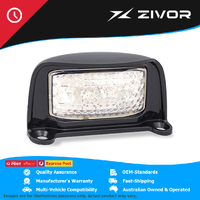 LED AUTOLAMPS Blister Single Licence Plate Lamp Black Bracket Multi #35BLM