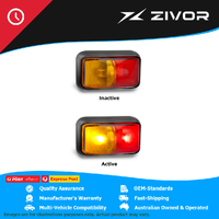 LED AUTOLAMPS 12-24 Volt Red Amber Side Marker #58ARM