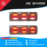 LED AUTOLAMPS Maxilamp 3 lamp combination Black Chrome Design #MAXILAMPC3XRWB