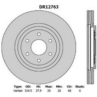PROTEX Brake Disc Ultra Rotor - Front For Nissan Pathfinder 2011-2013 DR12763