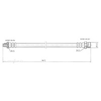New PROTEX Hydraulic Hose - Rear For Mazda Capella 1970-1977 H1202