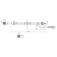 New PROTEX Hydraulic Hose - Front For Toyota Camry 1982-2002 H1360