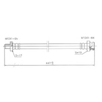 New PROTEX Hydraulic Hose - Rear For Nissan Datsun 1985-1989 H1720