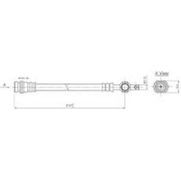 New PROTEX Hydraulic Hose - Front For Toyota Estima 1990-1999 H3289