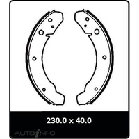 New PROTEX Brake Shoes - Rear For Volkswagen Beetle 1966-1976 N1362