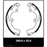 New CLUTCHBRAKE Brake Shoes - Rear For Toyota Camry 1982-1986 N1490