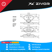 PREMIER Ceramic DB1657 Brake Pads For FORD FOCUS ST170 LR 2.0L ALDA #CP1657