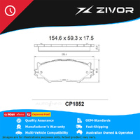 PREMIER Ceramic DB1852 Brake Pads For LEXUS IS250 GSE20R 2.5L 4GRFSE #CP1852
