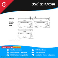 PREMIER Ceramic DB2035 Brake Pads For LDV T60 PRO, LUXE, TRAILRIDER #CP2035