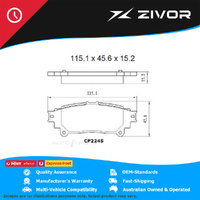 PREMIER Ceramic DB2245 Brake Pads For TOYOTA PRIUS ALPHA G, S ZVW40R #CP2245