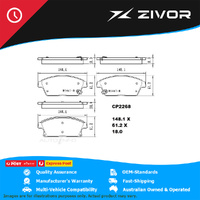 PREMIER Ceramic DB2268 Brake Pads For HOLDEN CRUZE JH 2.0L Z20D1 (LNP) #CP2268