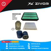 WESFIL Filter Service Kit For TOYOTA LANDCRUISER PRADO KZJ120R 3.0L #WK43CAB