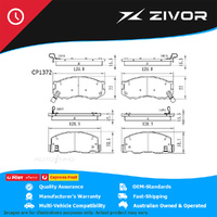 PREMIER Ceramic DB1372 Brake Pads For TOYOTA TARAGO RV TCR20R 2.4L 2TZFE #CP1372