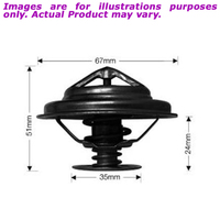 New DAYCO Thermostat 67mm Dia 89C For Volkswagen Crafter DT58G