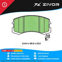 PROTEX Brake Pads-Front For MITSUBISHI LANCER EVO VII, EVO VIII CZ DB1455CP